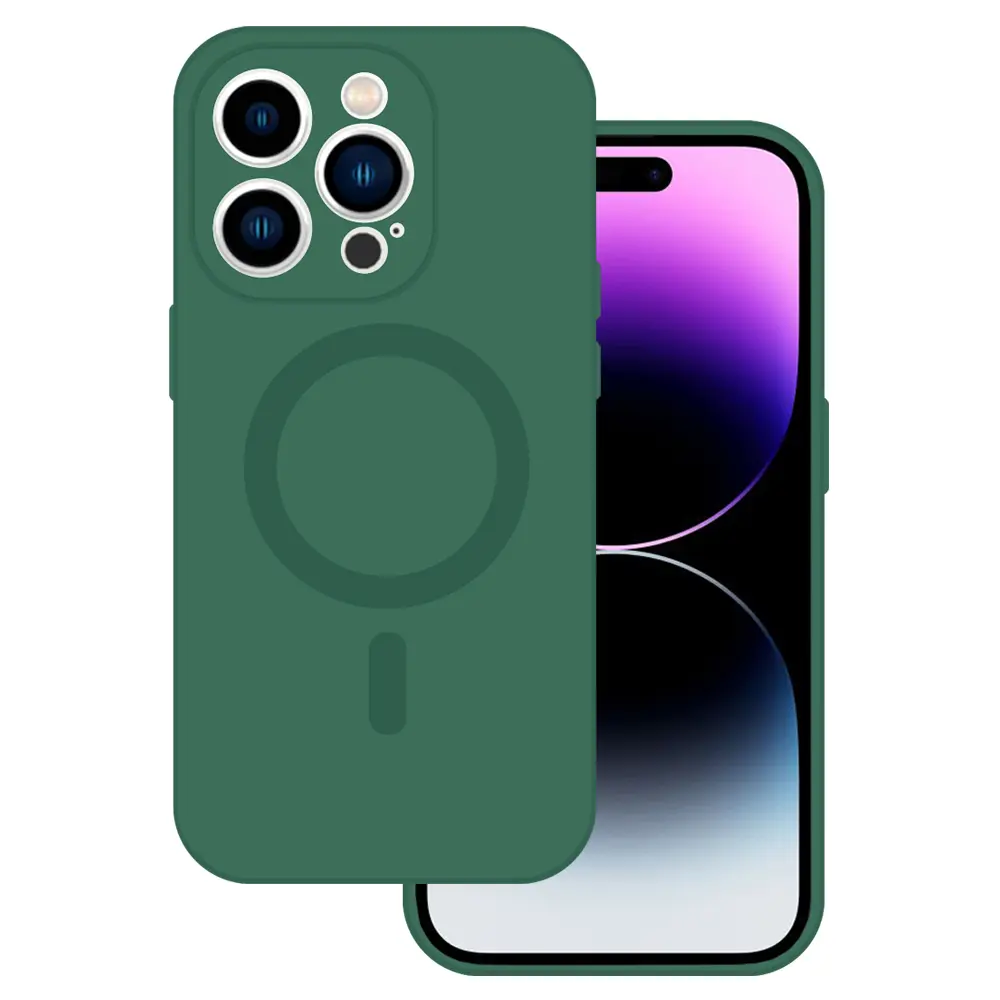 TEL PROTECT MagSilikonové pouzdro pro Iphone 14 Green