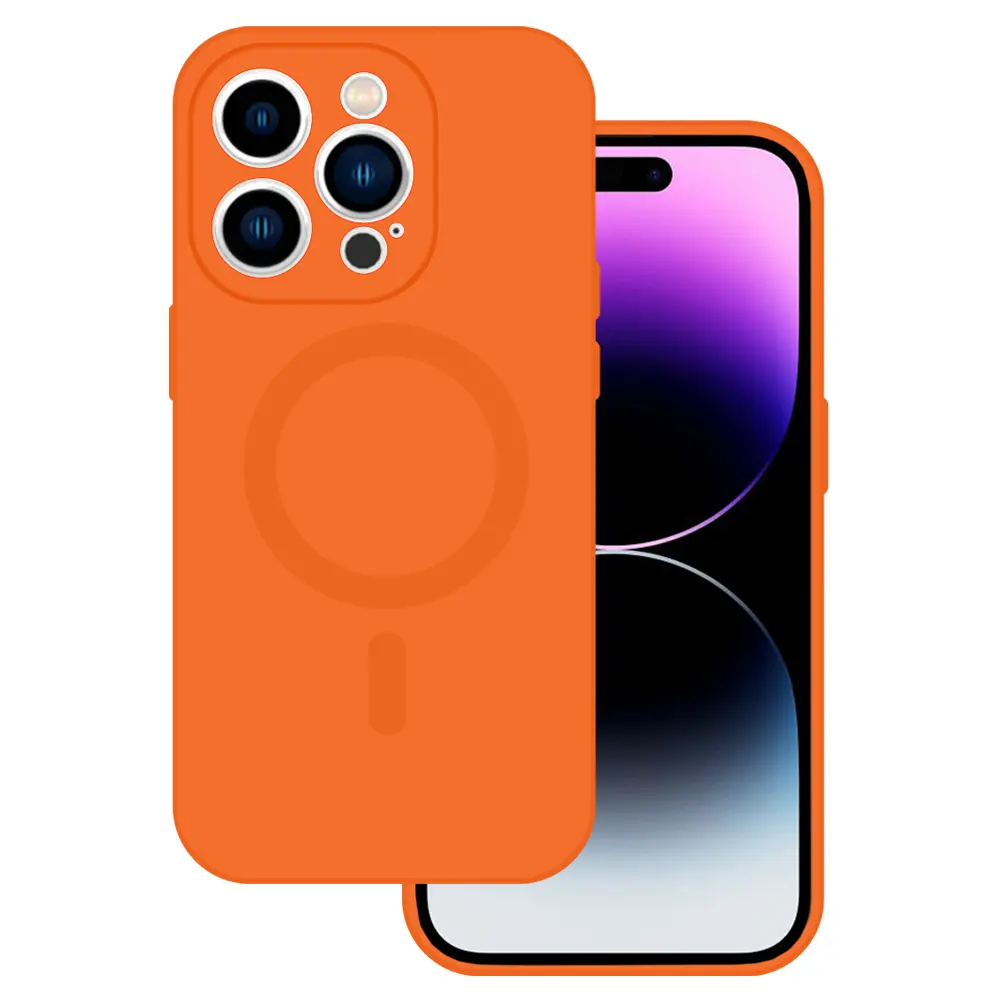 TEL PROTECT MagSilikonové pouzdro pro Iphone 14 Orange