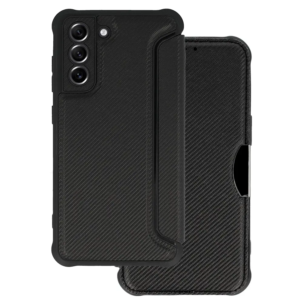 Pouzdro Razor Carbon Book pro Samsung Galaxy S24 black