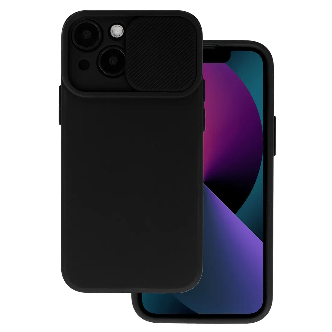 Zadní kryt Camshield Soft pro Xiaomi Redmi 13C černý