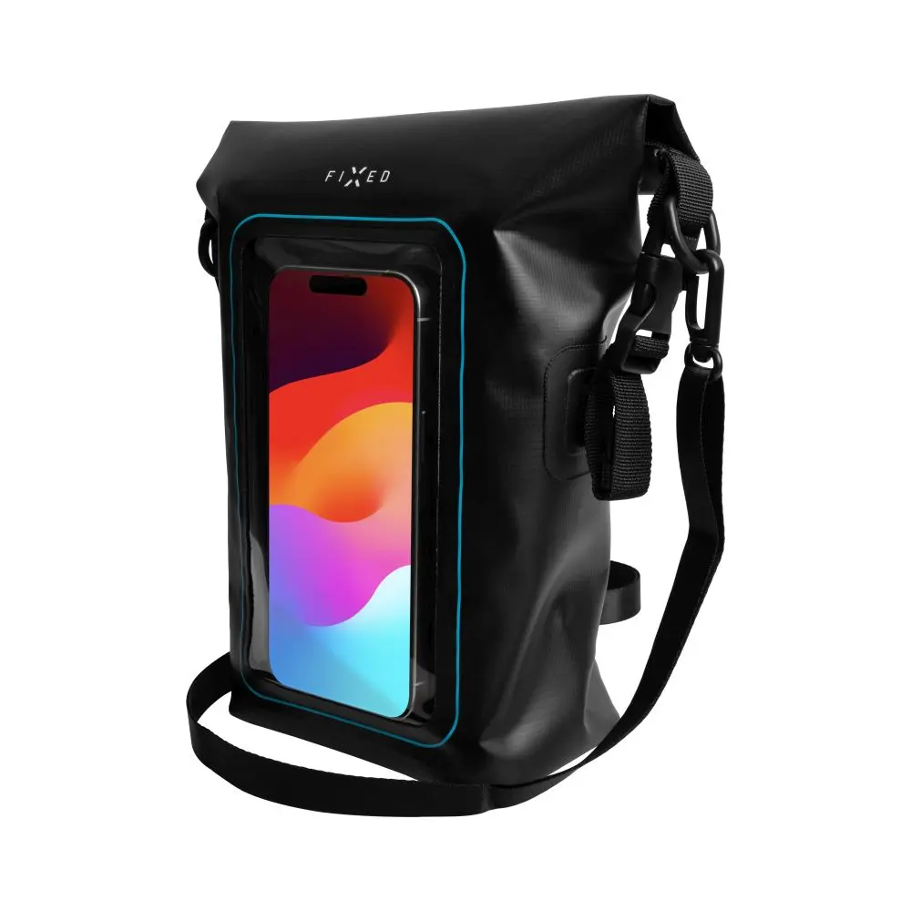 Voděodolný vak FIXED Float Bag s kapsou pro mobilní telefon 3L, černá