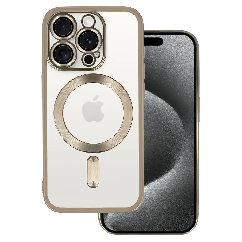 Zadní kryt Metallic MagSafe pro iPhone 15 Plus Titanium