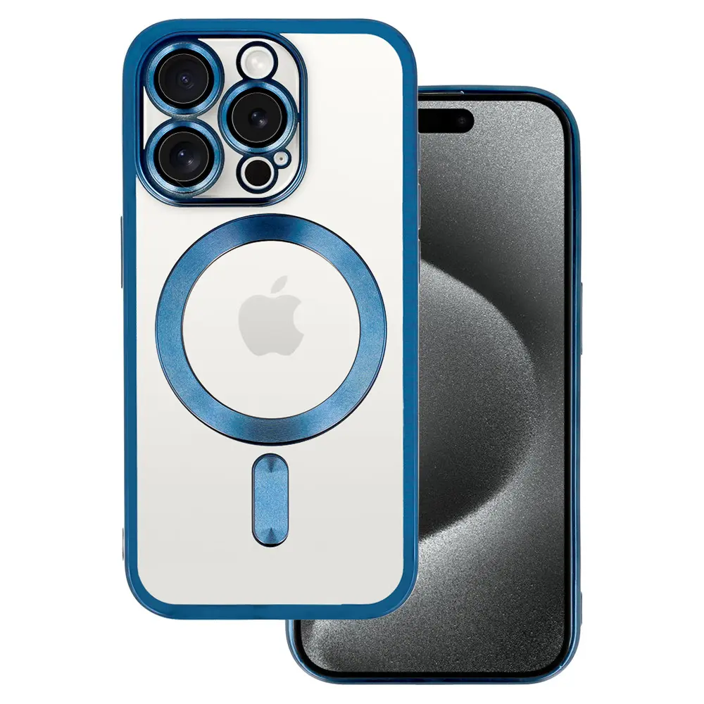 Zadní kryt Metallic MagSafe pro iPhone 13 Pro Blue