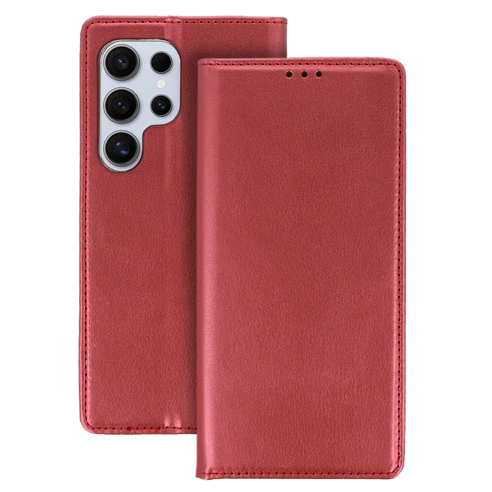 Knížkové pouzdro Smart Magneto pro Xiaomi Redmi Note 13 Pro Plus 5G burgundy