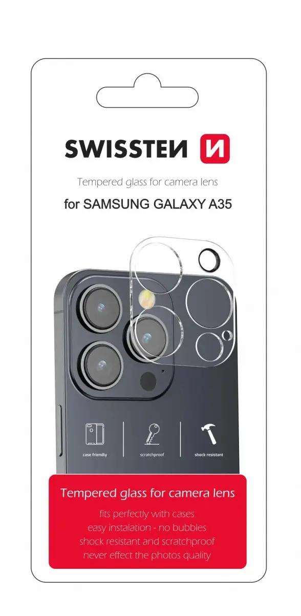 Ochranné sklo Swissten na čočky fotoaparátu pro Samsung A35