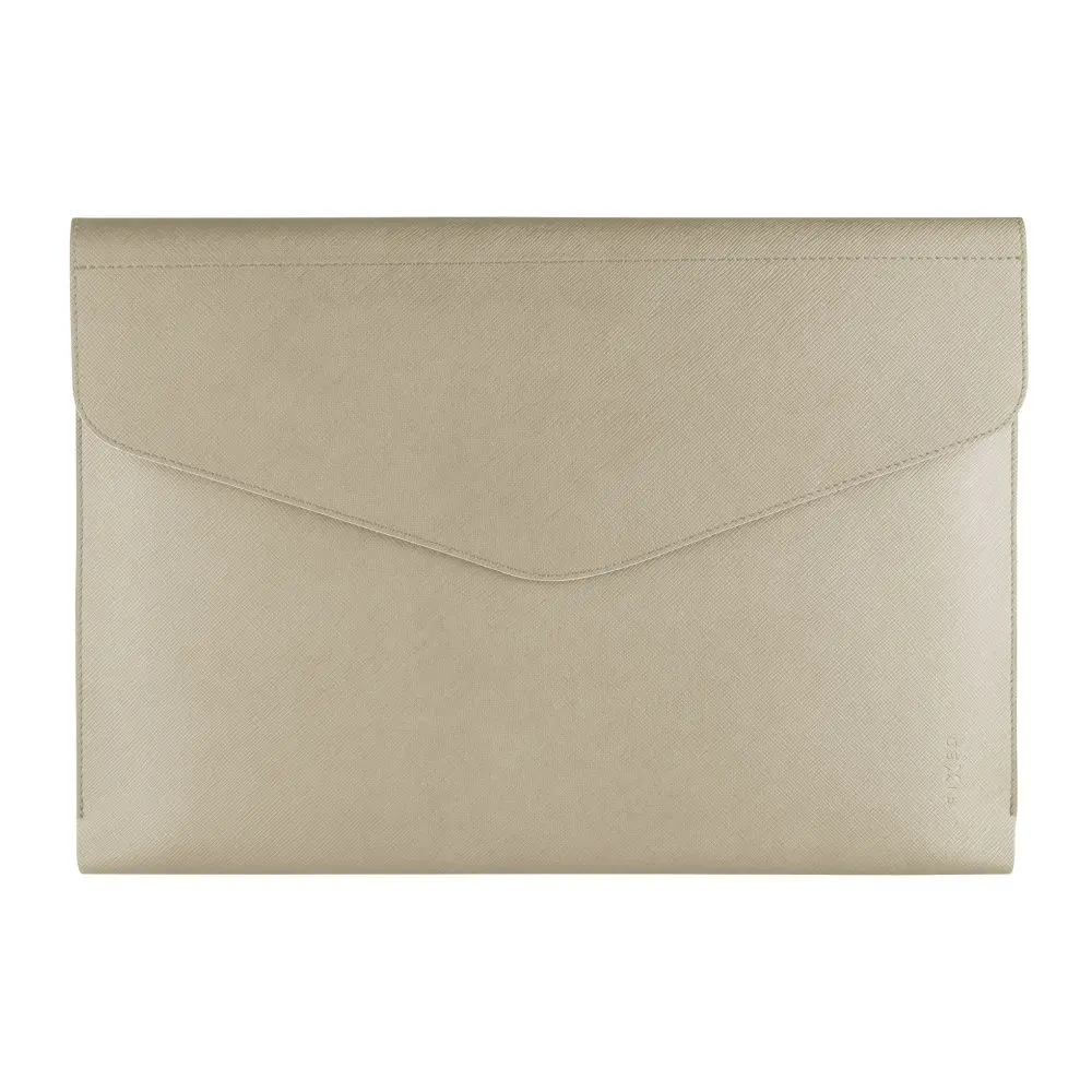 Pouzdro FIXED Siena pro notebooky a tablety do 13", krémové