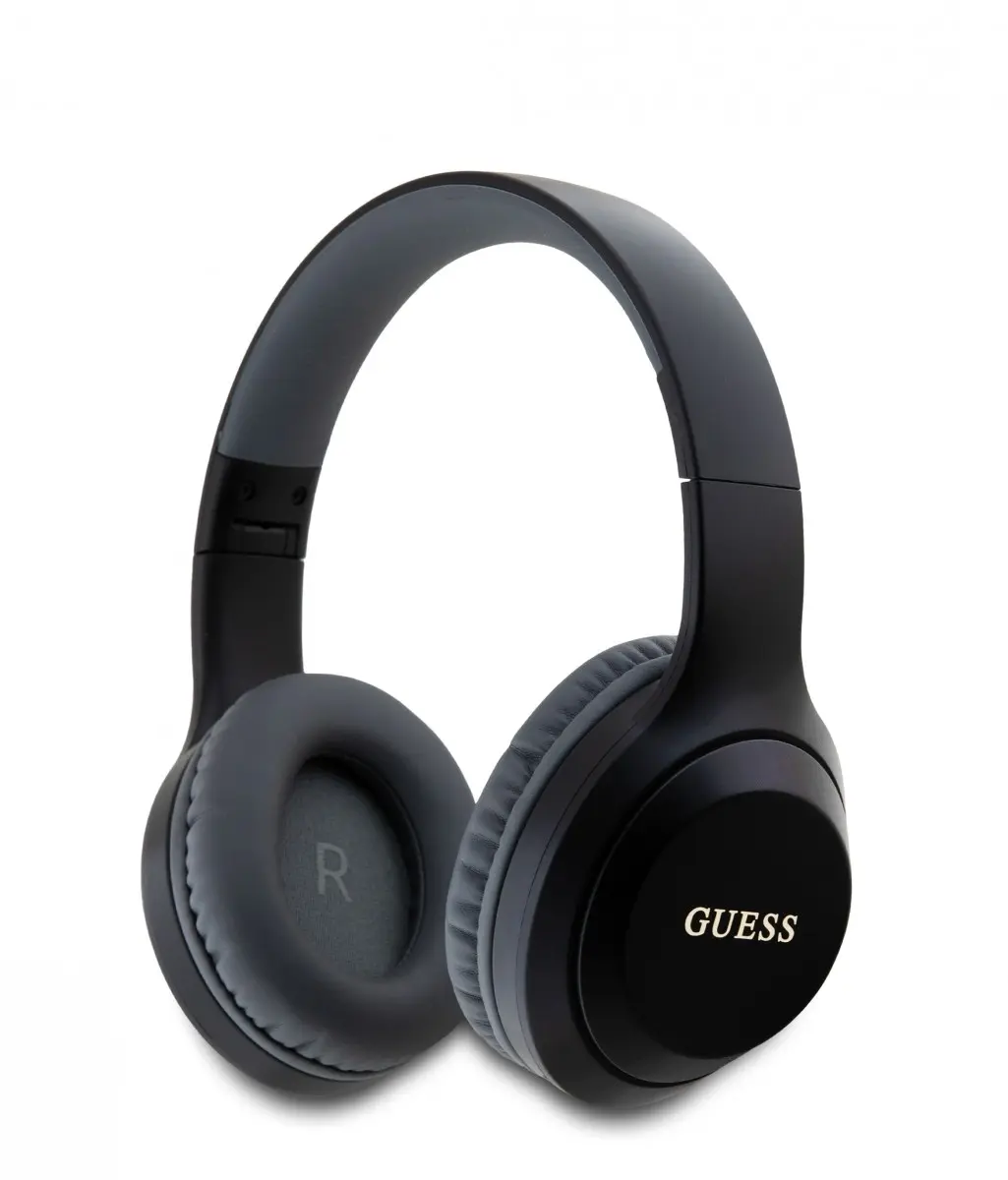 Guess Classic Silver Logo Bezdrátová Sluchátka Black GUBHV21SFGSK
