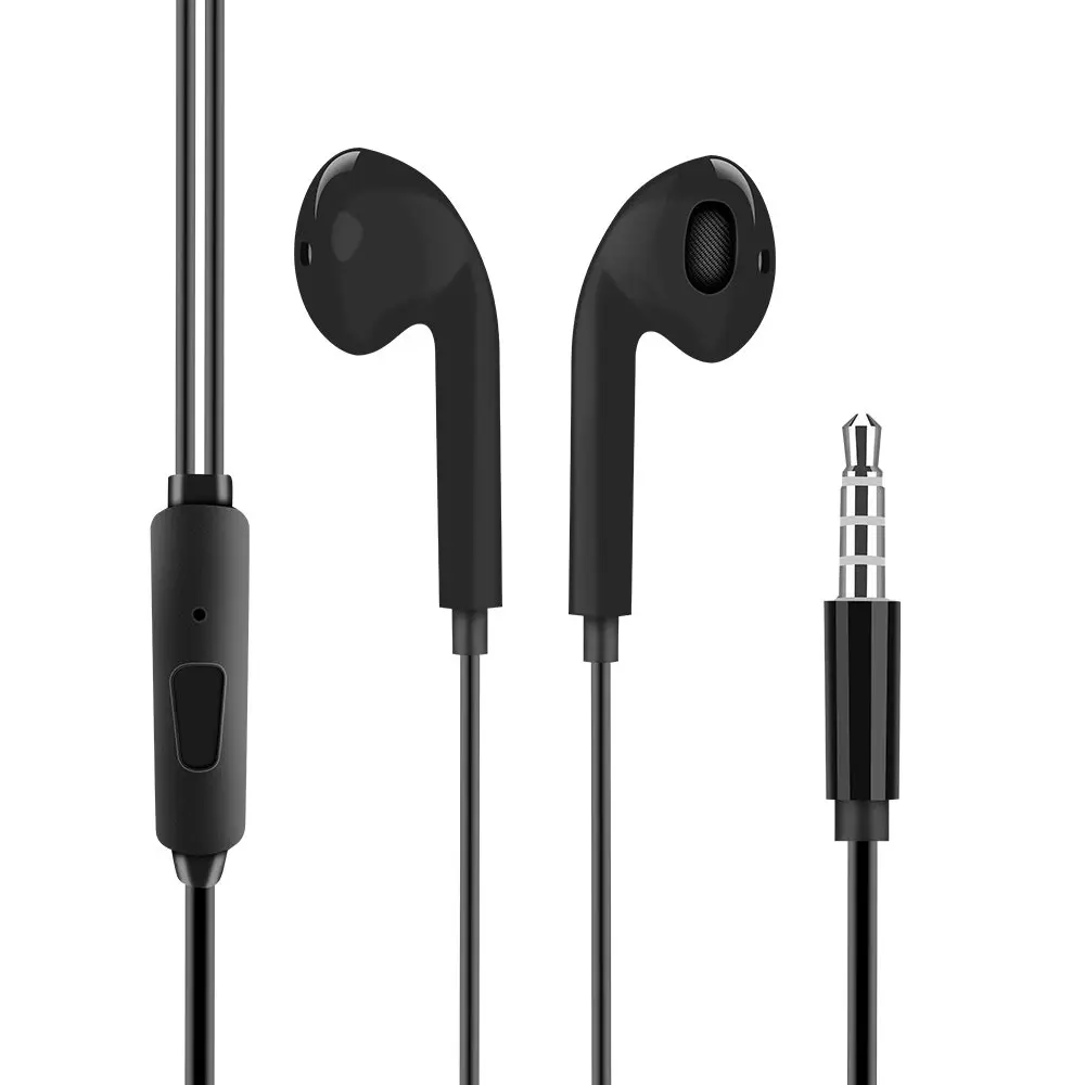 OBAL:ME Drátová Sluchátka 3.5mm Jack Black OMWJ01