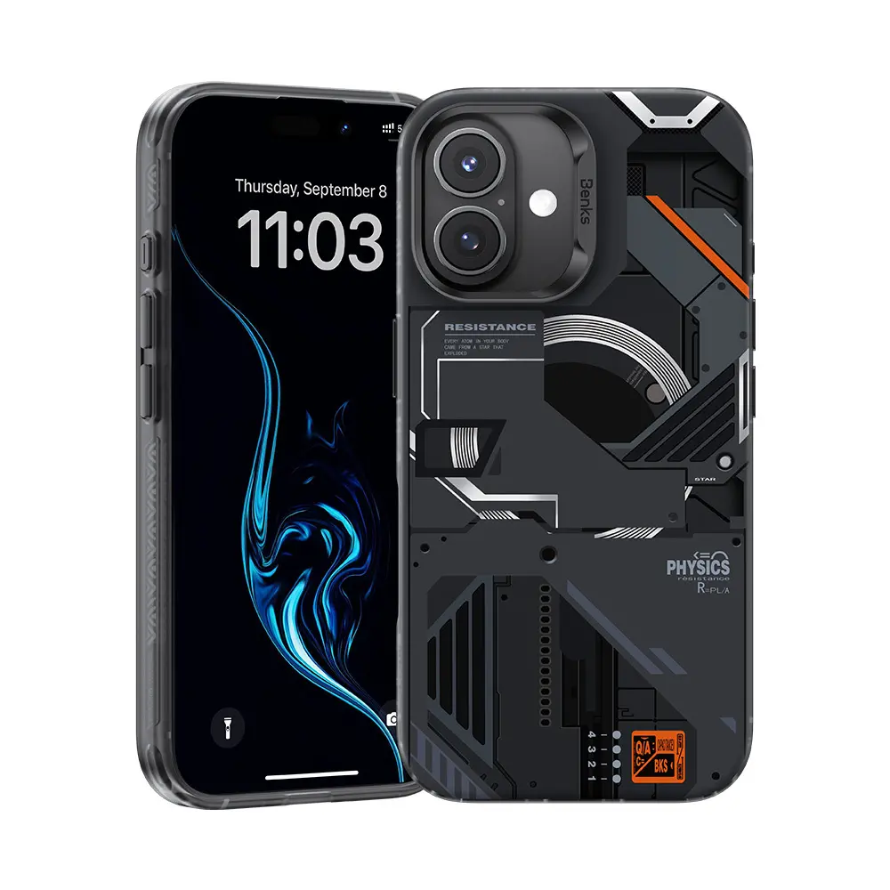 Zadní kryt Benks Magnetic Mecha pro iPhone 16 Plus černý