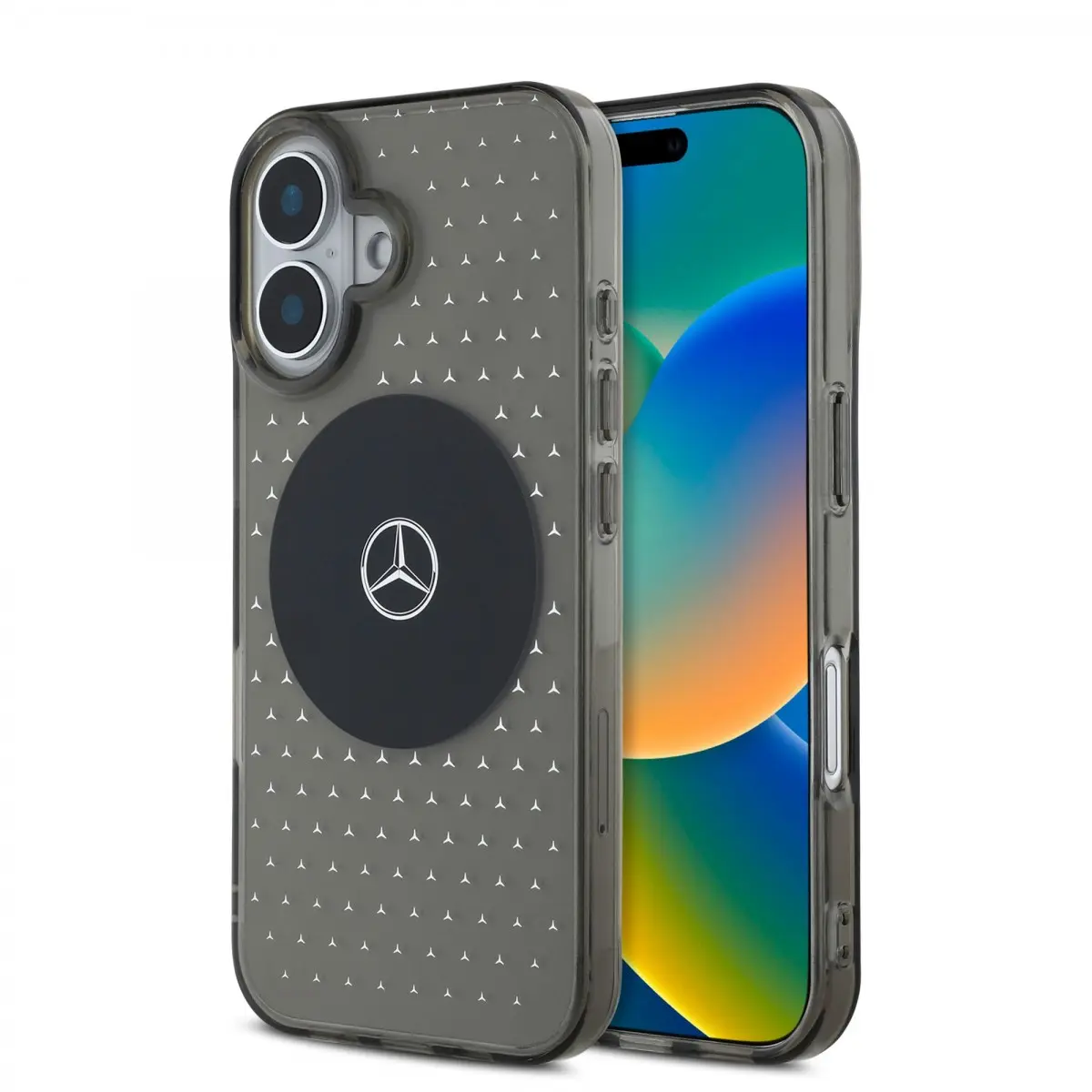 Mercedes PC/TPU Star Pattern MagSafe Zadní Kryt pro iPhone 16 Plus Black MEHMP16M23HCPK