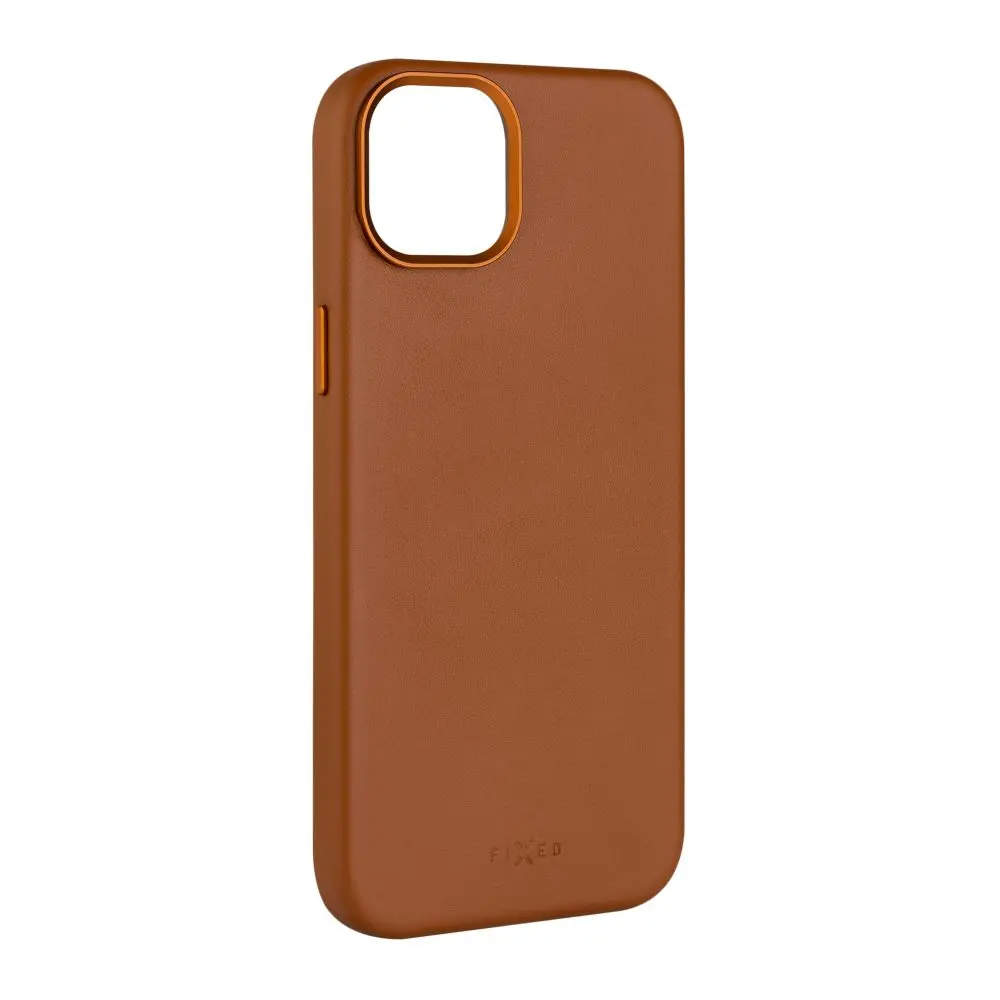 FIXED MagLeather kožený kryt s MagSafe Samsung Galaxy S25+ hnědý