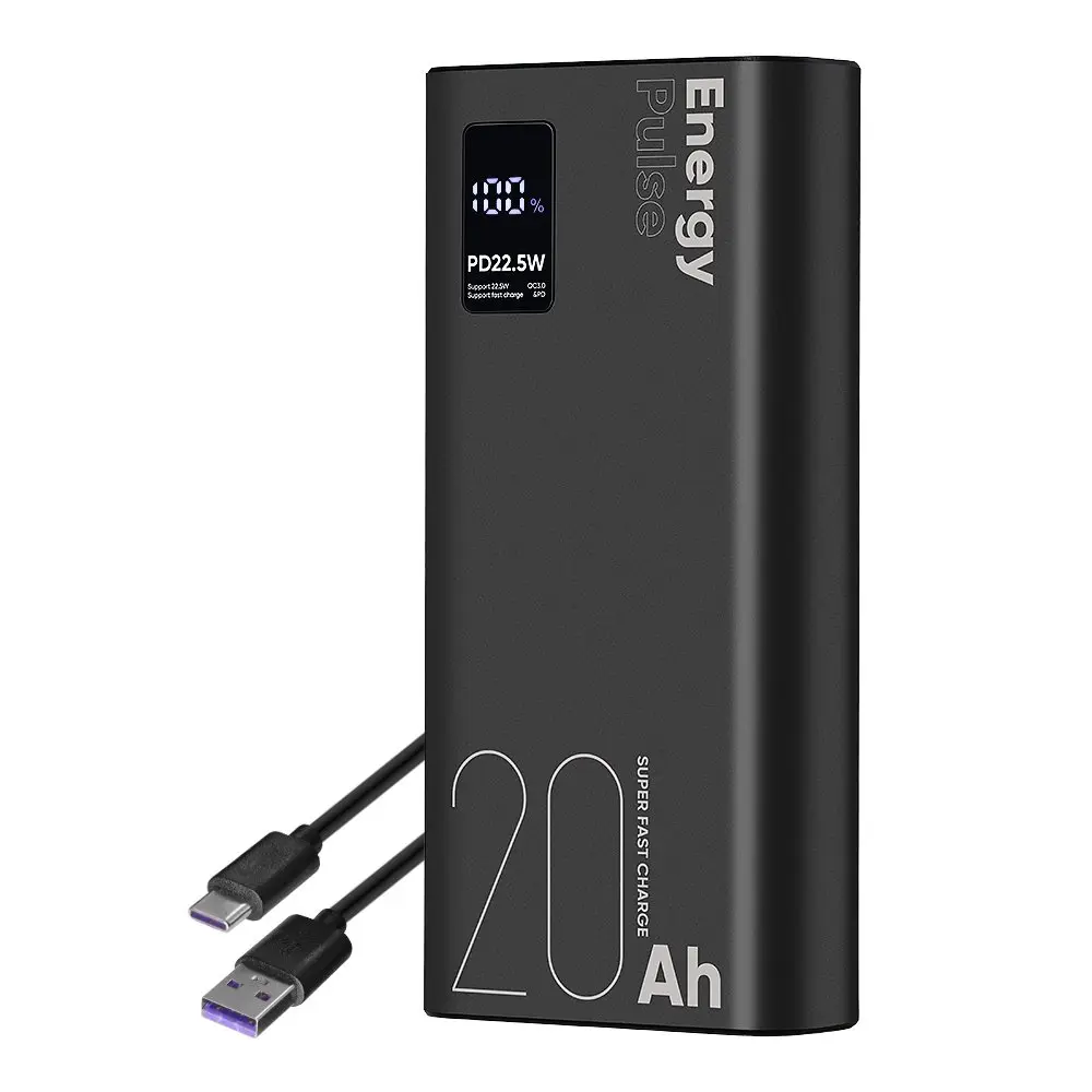 OBAL:ME EnergyPulse Powerbanka 20000mAh 22.5W Black OMPWB20K