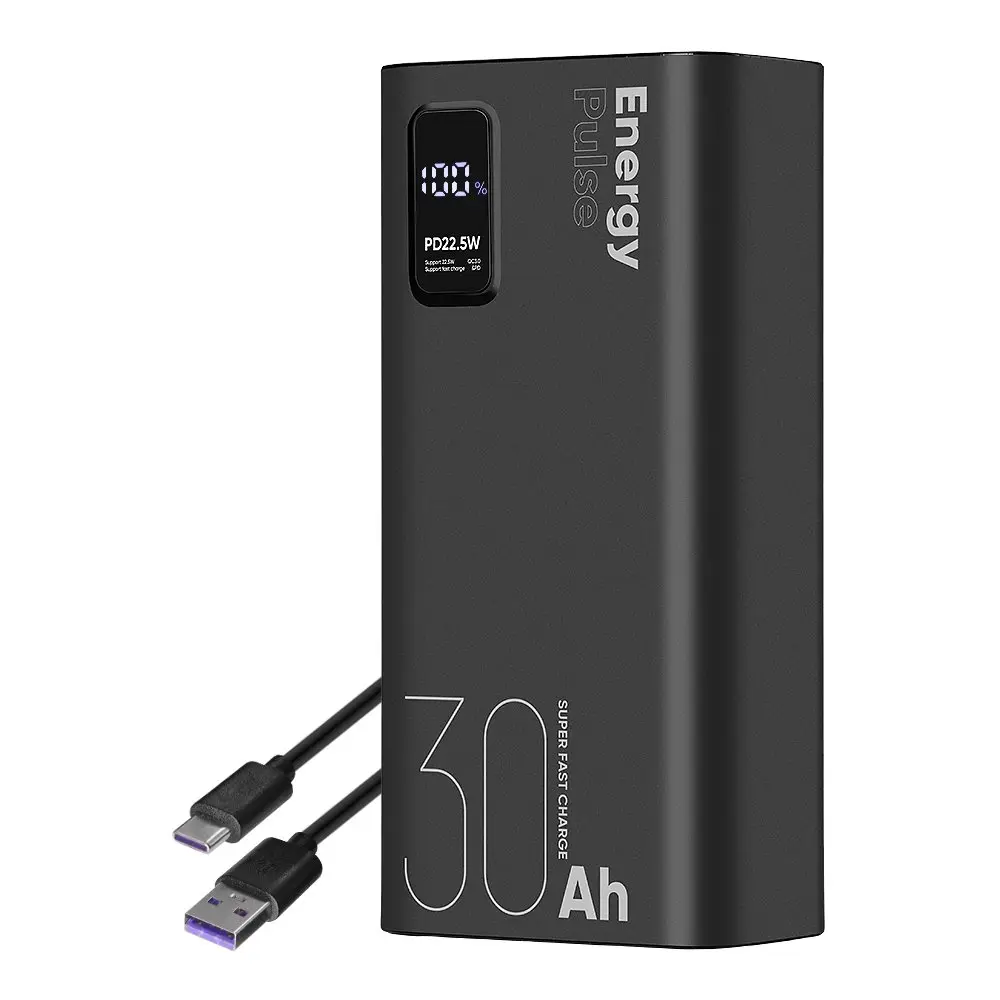 OBAL:ME EnergyPulse Powerbanka 30000mAh 22.5W Black, 8596311240669