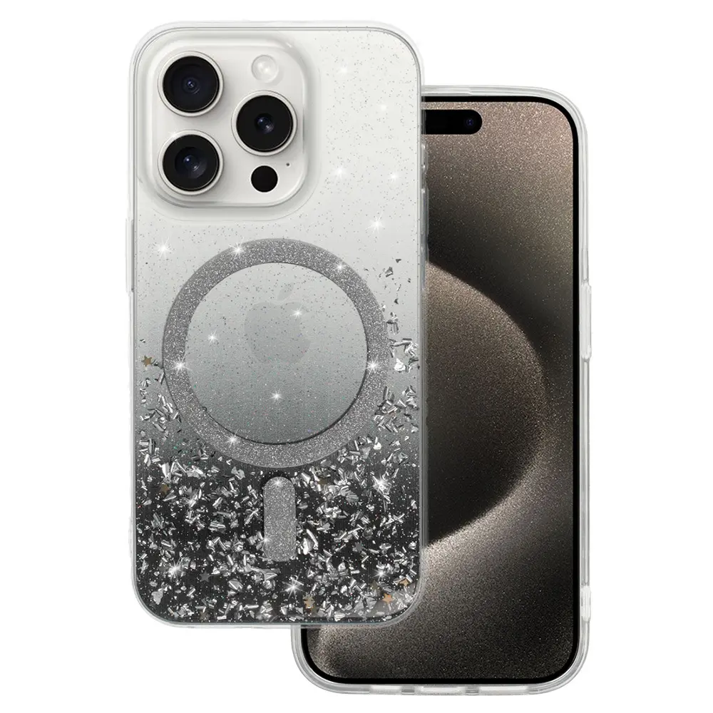 Zadní kryt Tel Protect Moonlite Magsafe pro iPhone 15 černý čirý