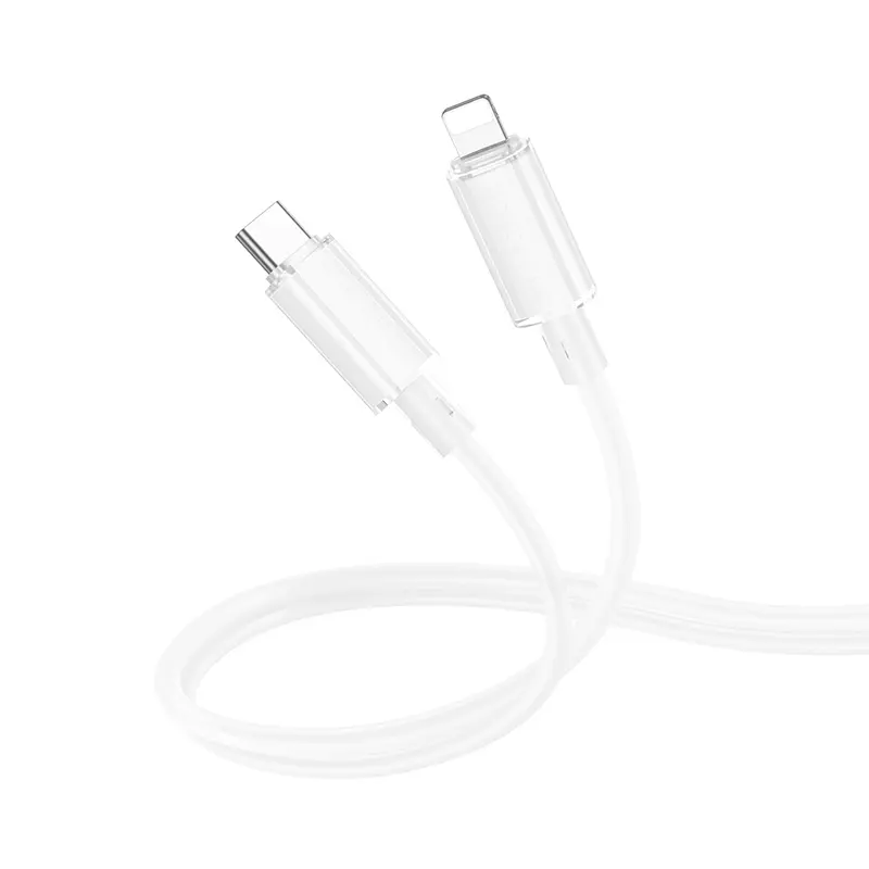 Datový kabel Borofone BX112 Lemon USB-C - Lightning - PD 27W 1m bílý