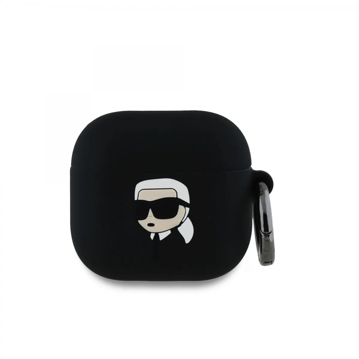 Karl Lagerfeld 3D Logo NFT Karl Head silikonové pouzdro AirPods 4 černé