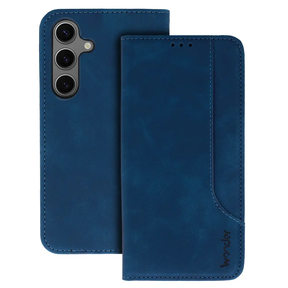 Knížkové pouzdro Wonder Prime pro Xiaomi Redmi Note 14 5G navy