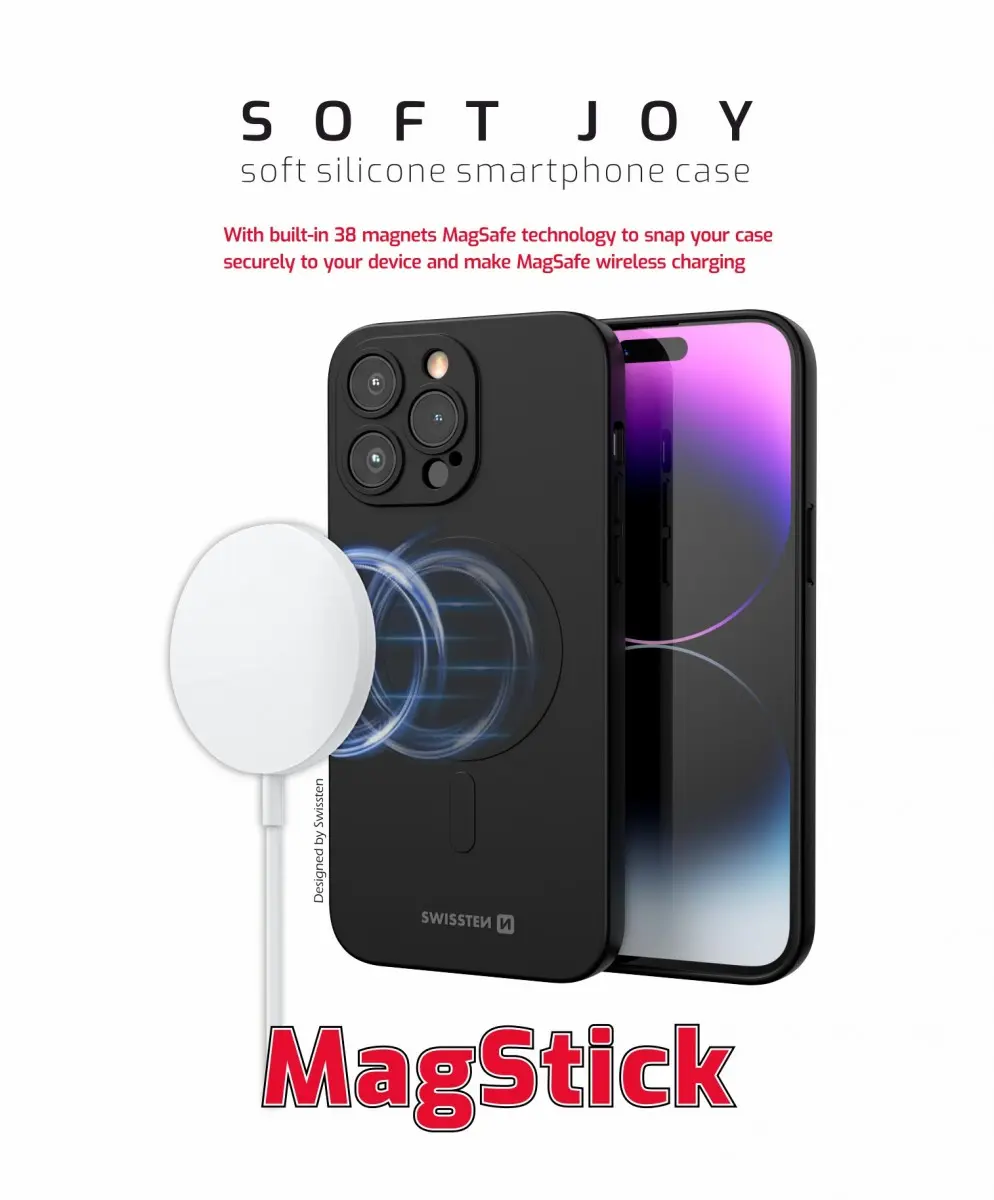 Zadní kryt Sissten Soft Joy Magstick pro Apple iPhone 16e černý