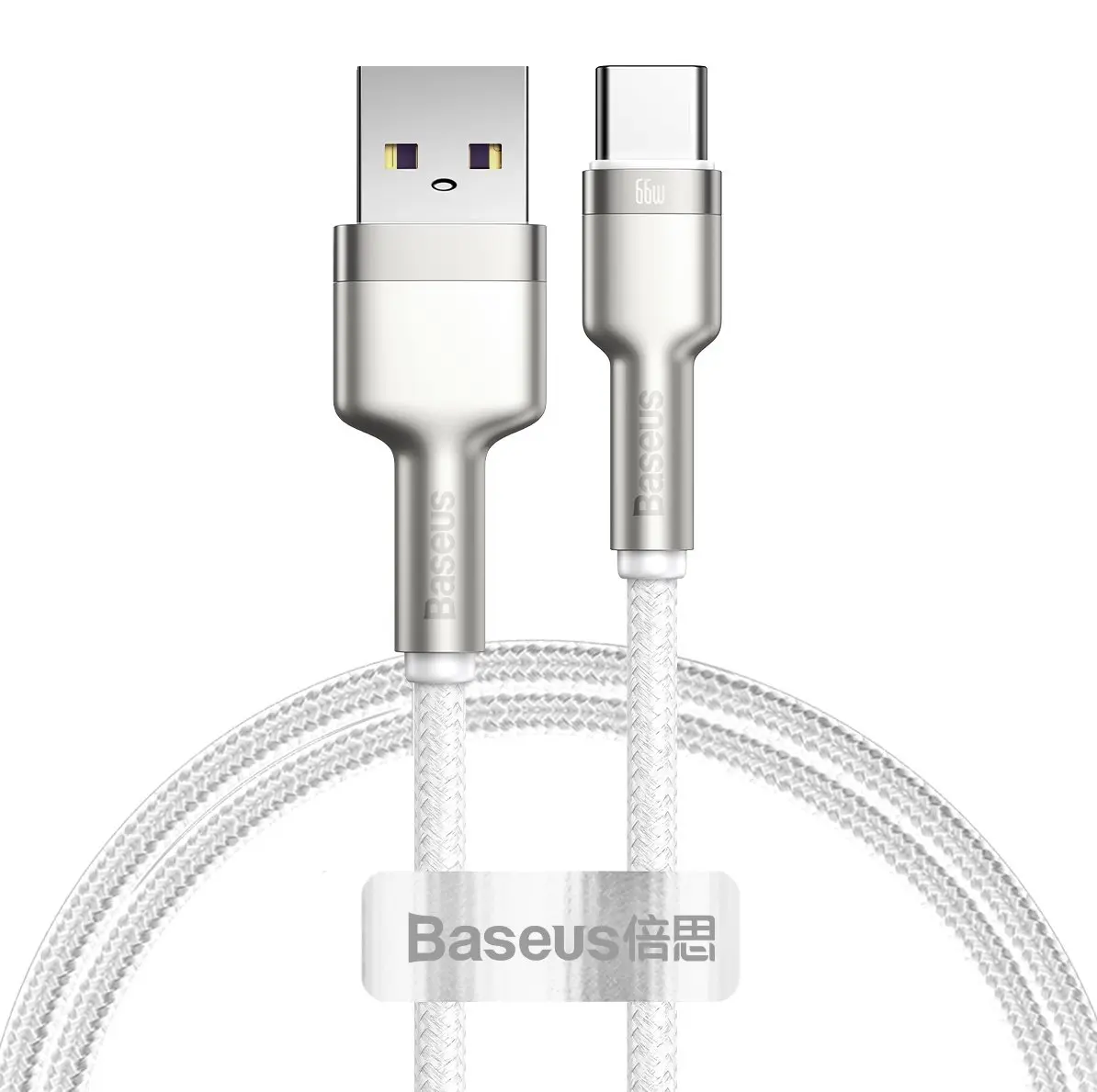 Baseus Cafule Series Metal USB na Type-C 66W 6A 1m Bílý