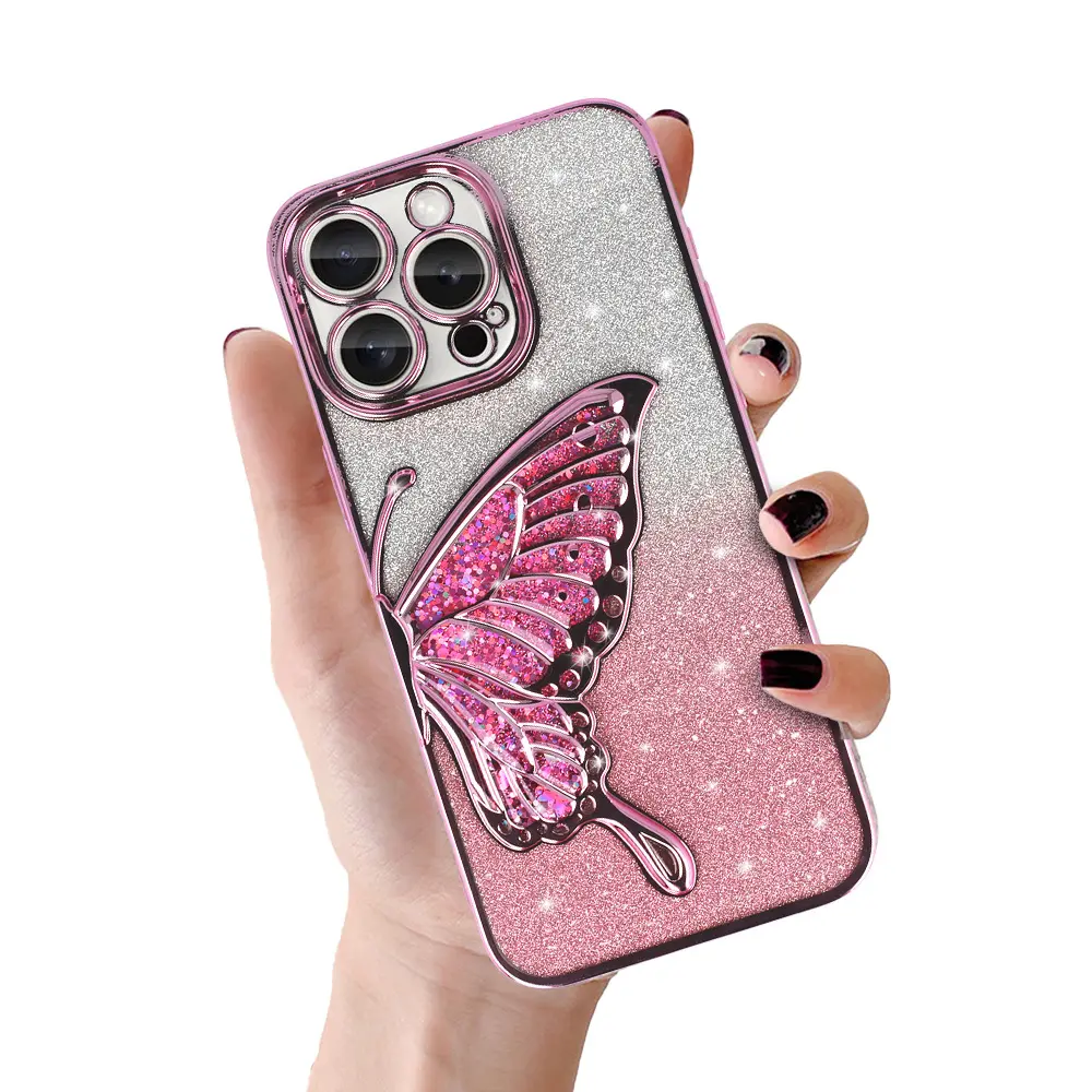 Zadní kryt Tel Protect Butterfly Water pro iPhone 16e pink