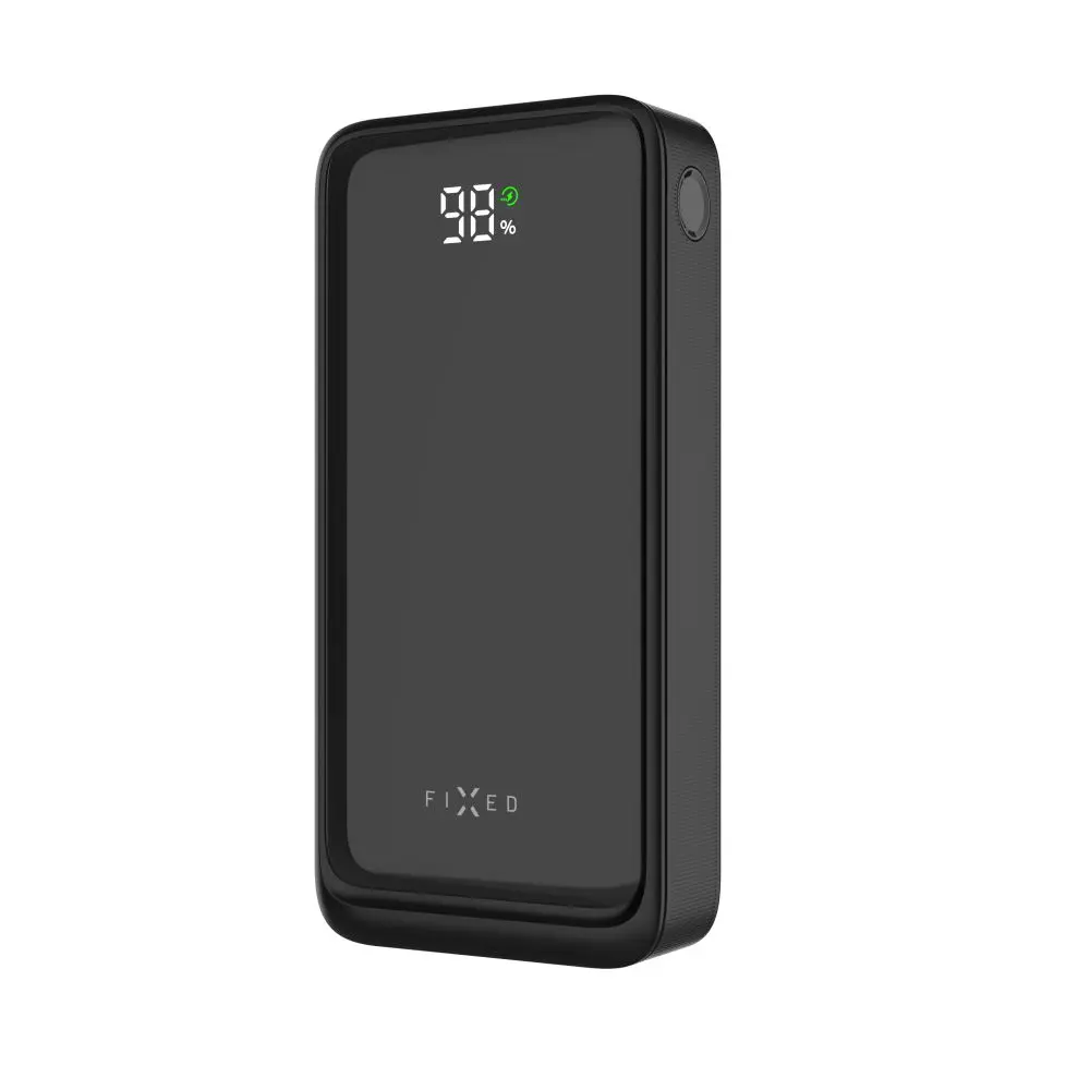 Powerbanka FIXED Zen2 20 s LCD displejem a výstupem PD 20W, 20 000 mAh, černá