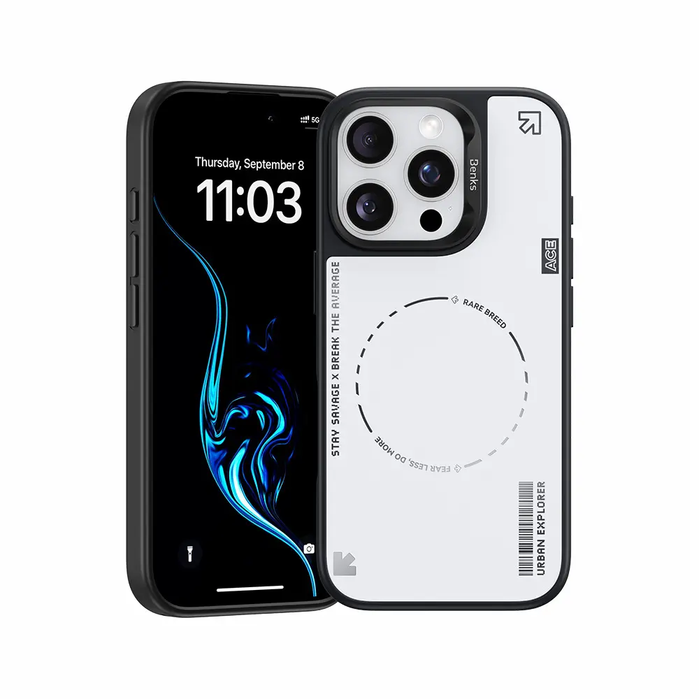 Zadní kryt Benks Dynamic Minimalist pro iPhone 16 Pro Max white