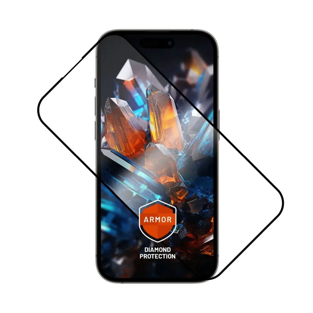 Ultra odolné tvrzené sklo FIXED Armor s Anti-dust aplikátorem a AR vrstvou pro Apple iPhone 17 Pro Max, černé