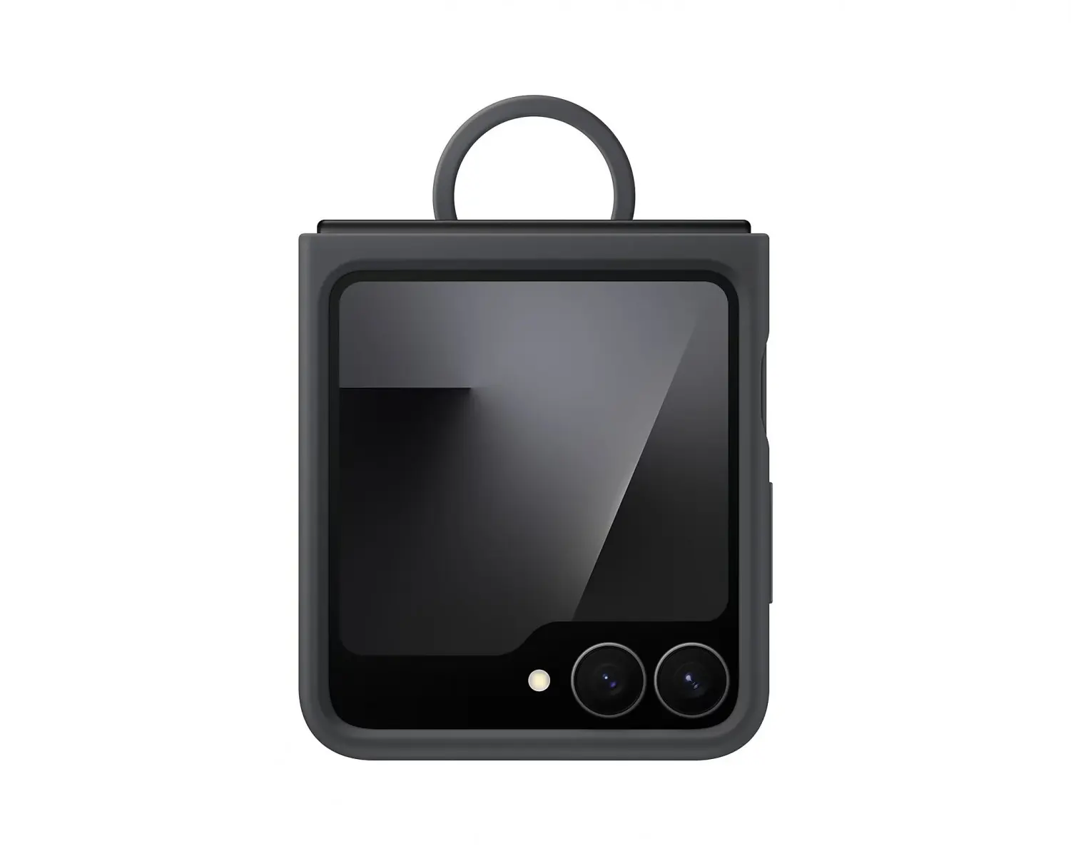 EF-PF741TBE Samsung Silikonový Kryt s Kroužkem pro Galaxy Z Flip 6/7 FE Black EF-PF741TBEGWW