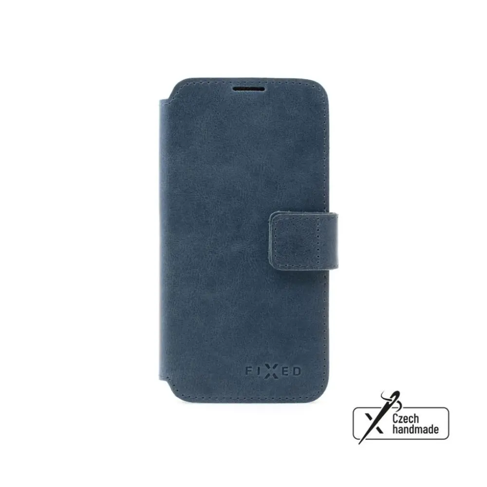Kožené pouzdro typu kniha FIXED ProFit pro Samsung Galaxy A36 5G, modré