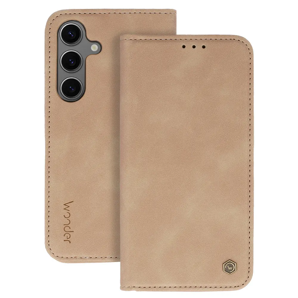 Knížkové pouzdro Wonder Smart pro Samsung A17 5G cappuccino