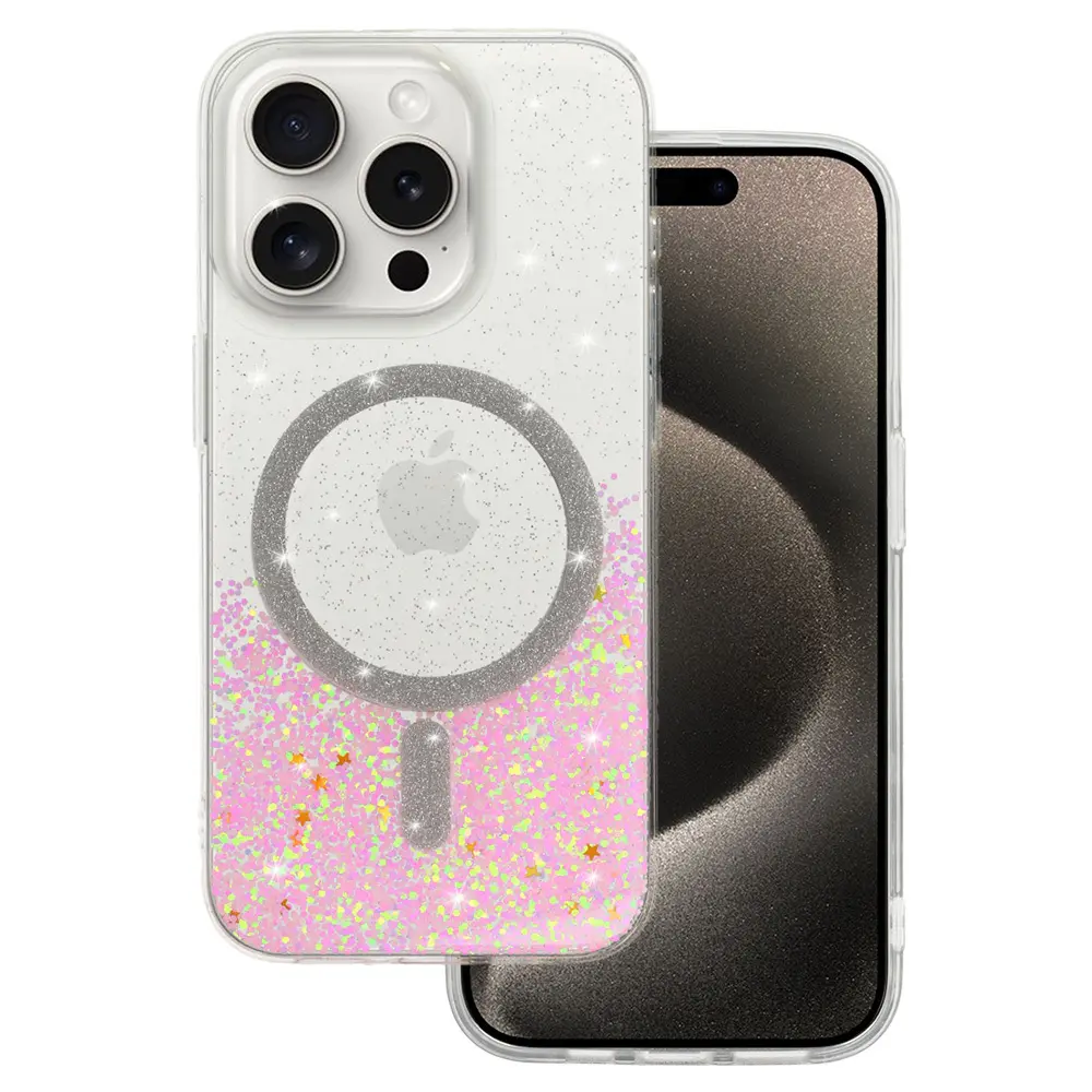 Zadní kryt Tel Protect Moonlite Magsafe pro Samsung Galaxy S25 Edge pink clear