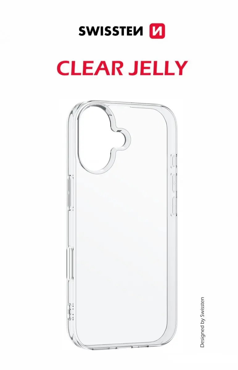 Zadní kryt Swissten Clear Jelly pro Apple iPhone 17 průhledný