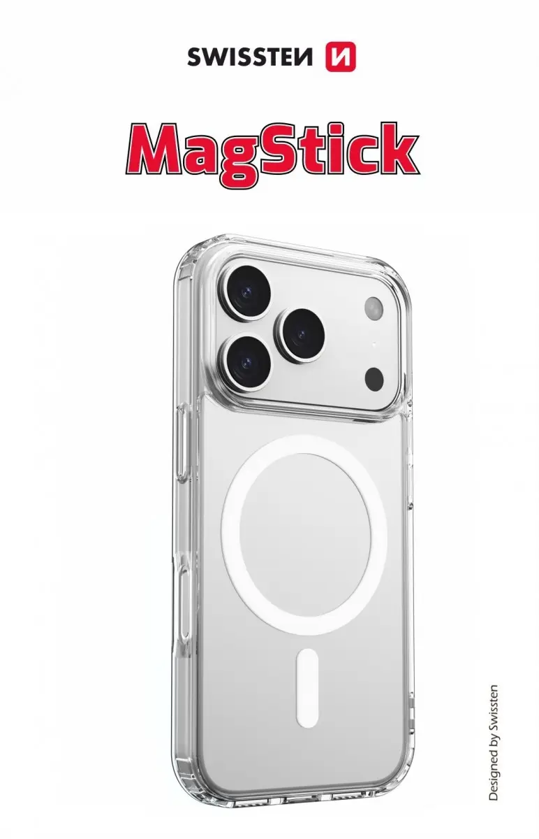 Zadní kryt Swissten Clear Jelly Magstick pro Apple iPhone 17 Pro transparentní