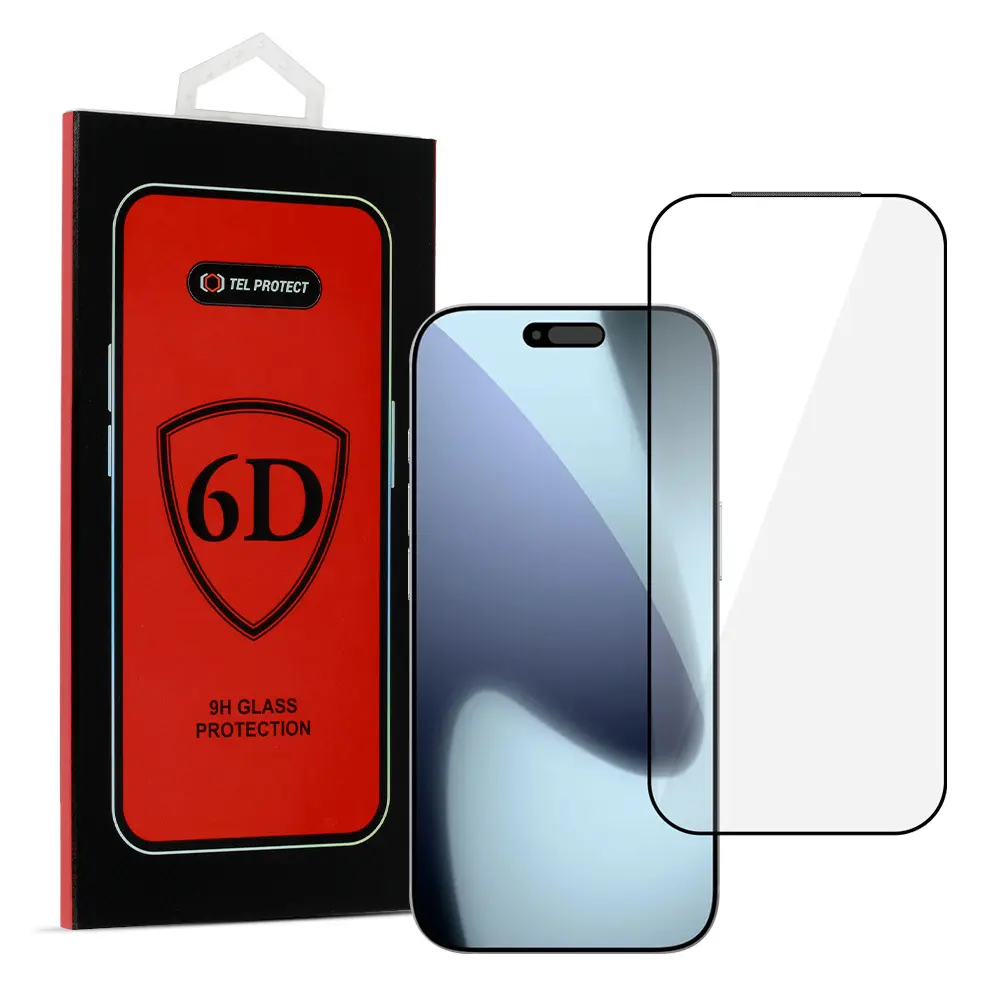 Tvrzené sklo Tel Protect Full Glue 6D pro iPhone 17 Pro Max BLACK