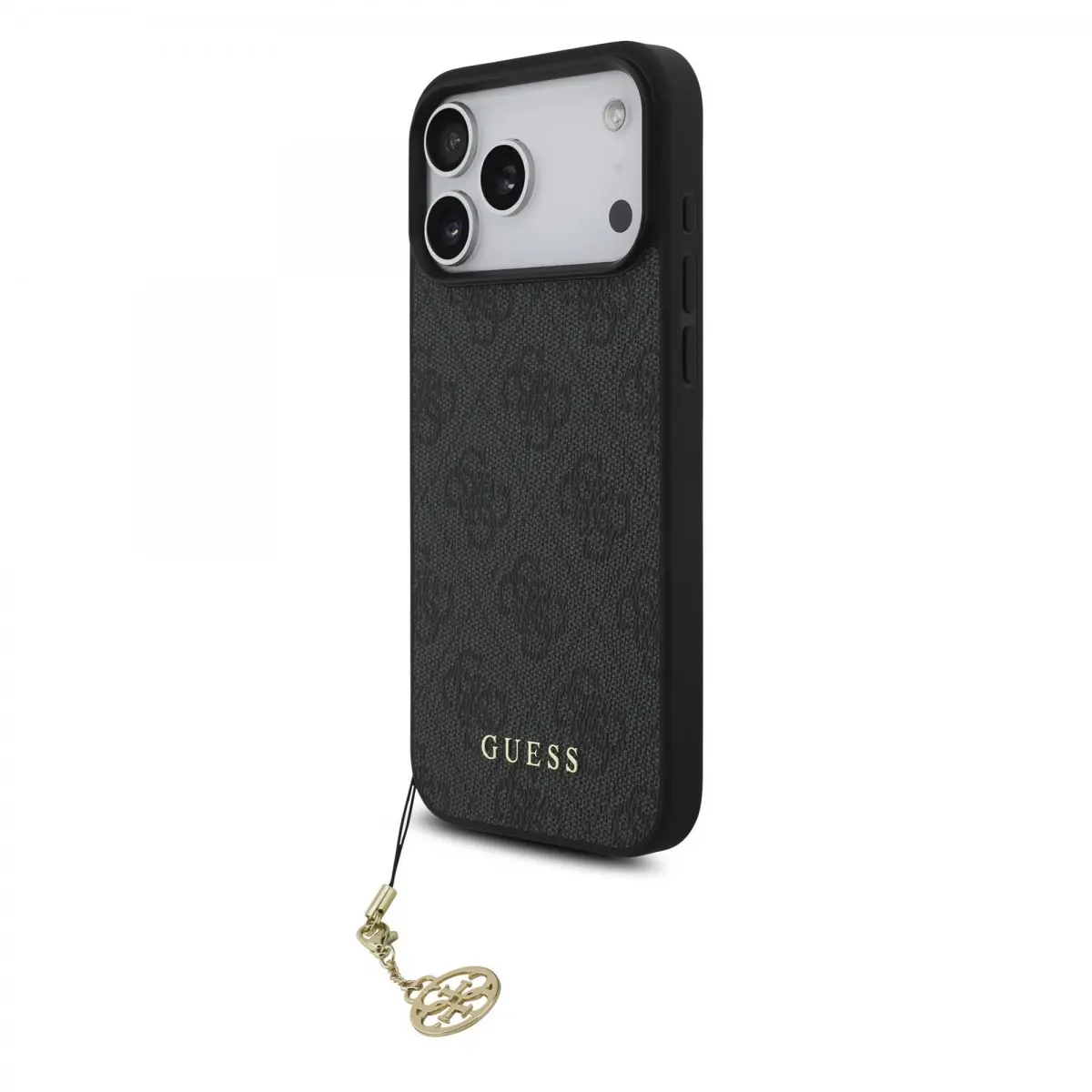 Zadní kryt Guess 4G Charm pro iPhone 17 Pro Max Tone on Tone Grey