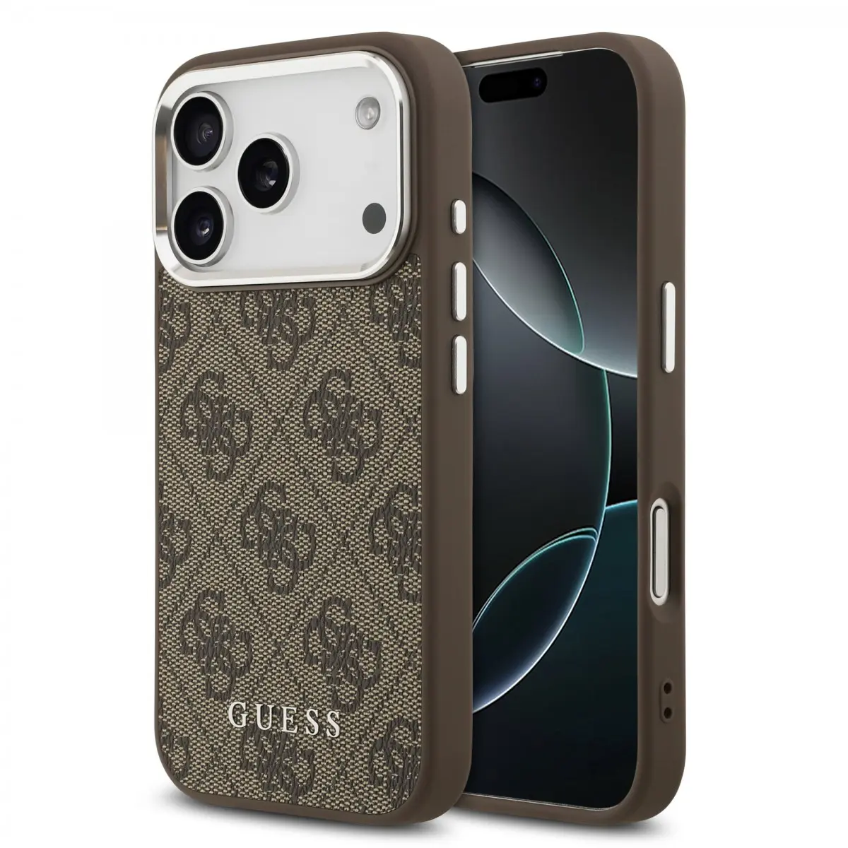 Zadní kryt Guess 4G MagSafe pro iPhone 17 Pro Brown