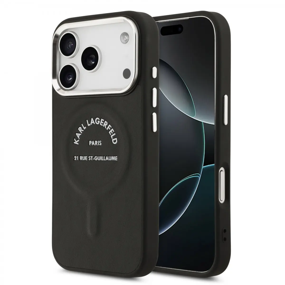 Karl Lagerfeld PU RSG Logo MagSafe kryt iPhone 17 Pro Max černý