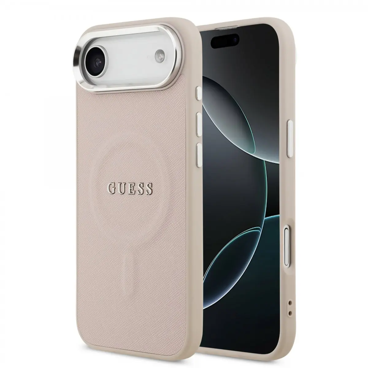 Zadní kryt Guess PU Saffiano MagSafe pro iPhone 17 Air Pink