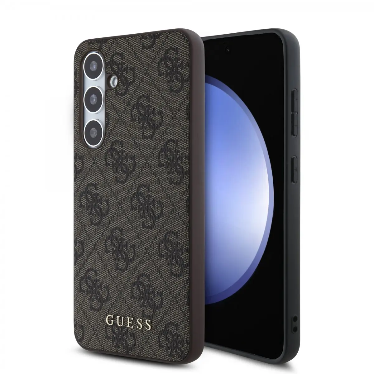 Guess Hardcase 4G Classic pro Samsung Galaxy S24 FE hnědý
