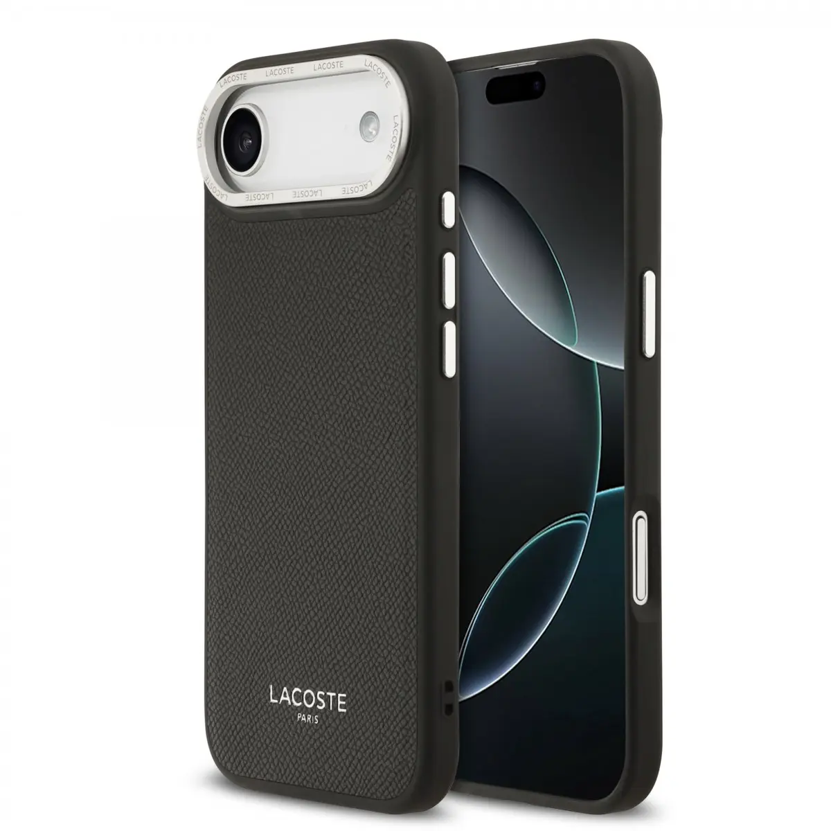 Zadní kryt Lacoste PU Leather Champs Elysees MagSafe pro iPhone 17 Air Black