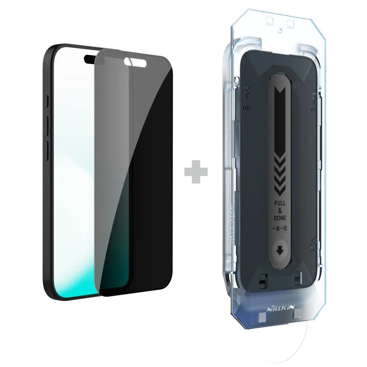 Tvrzené sklo Nillkin 0.25mm Guardian 2.5D pro Apple iPhone 17 Pro Max Black (s aplikátorem)