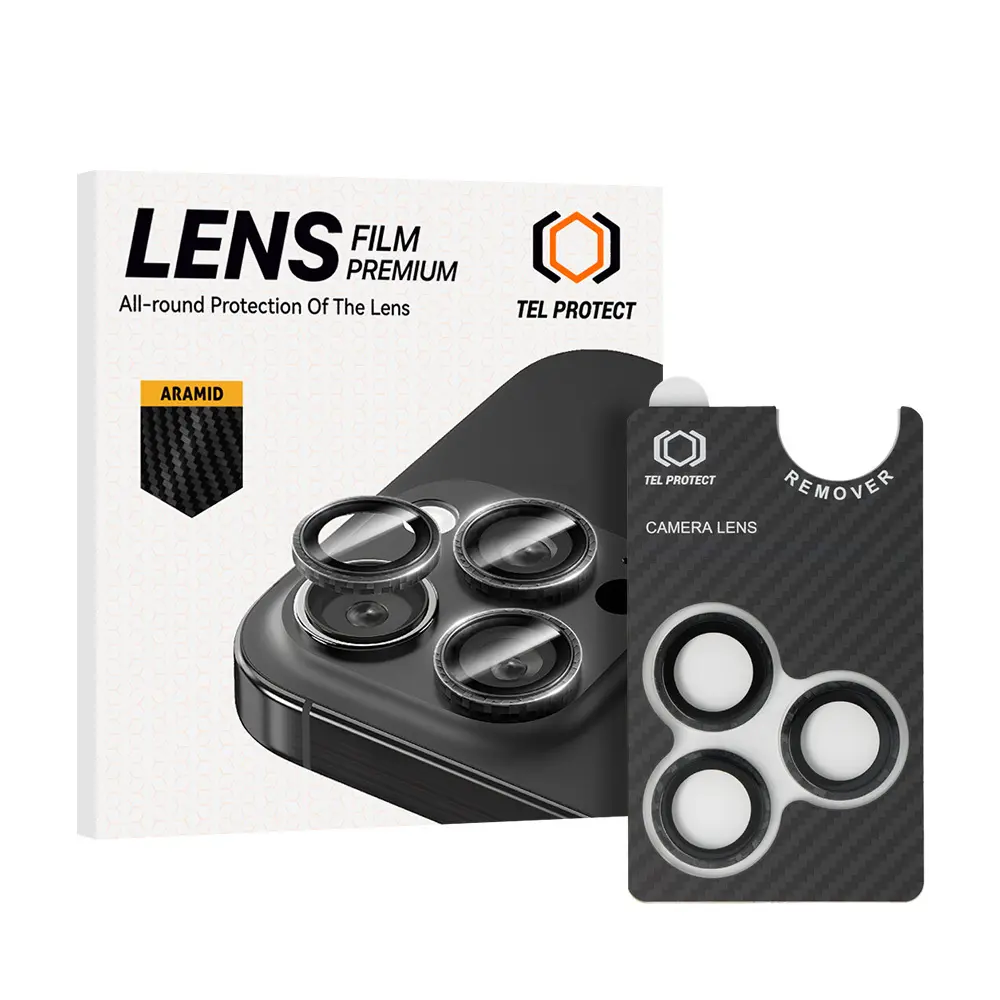 Tvrzené sklo Tel Protect 3D Lens Aramid Series na čočky fotoaparátu pro iPhone 16 Pro-16 Pro Max
