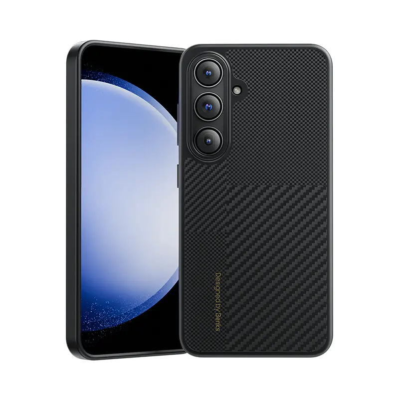 Zadní kryt Benks Montage Magnetic Armor Pro Kevlar Metal Frame 600D+1500D (MA41) pro Samsung Galaxy S24 Plus black