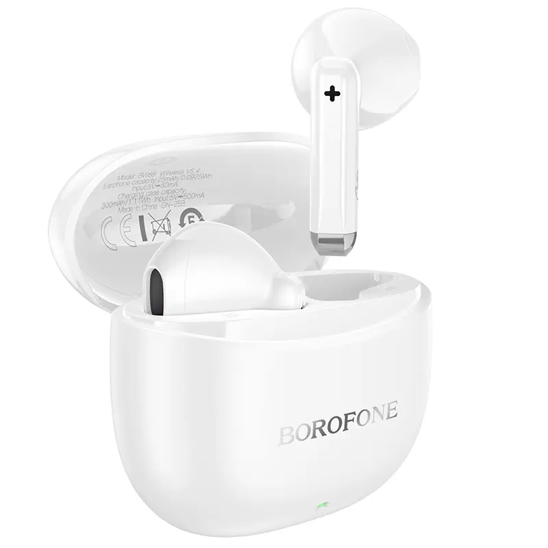 Bezdrátová sluchátka Borofone TWS Bluetooth BW88 Deep Rhyme white