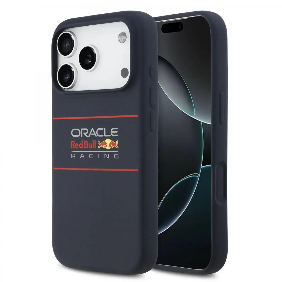 Zadní kryt Red Bull Silicone Horizontal Logo MagSafe pro iPhone 17 Pro Navy