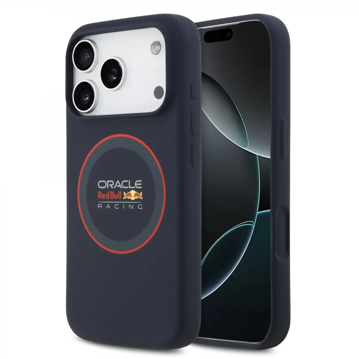 Zadní kryt Red Bull Silicone Red Ring MagSafe pro iPhone 17 Pro Navy