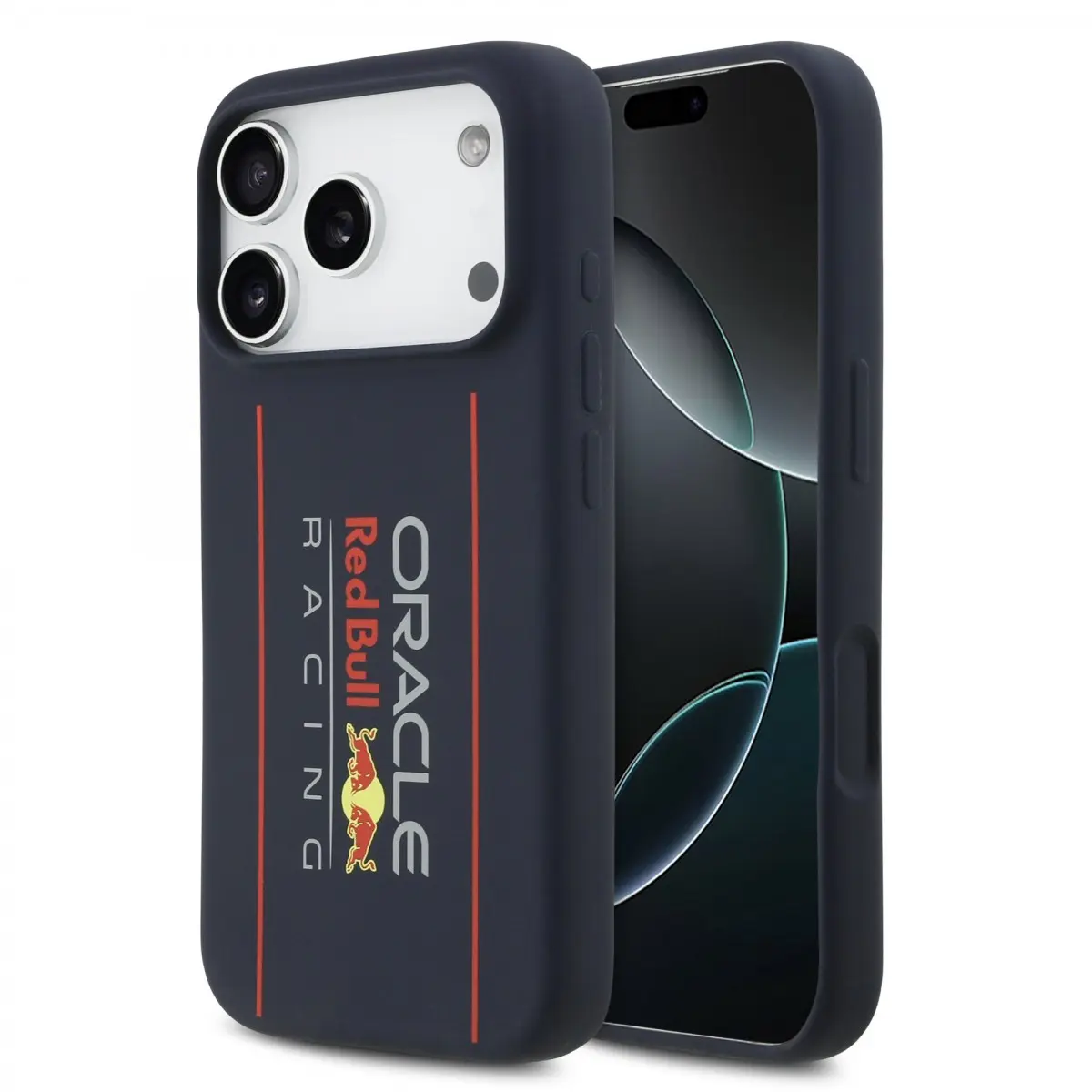 Zadní kryt Red Bull Silicone Vertical Logo MagSafe pro iPhone 17 Pro Navy