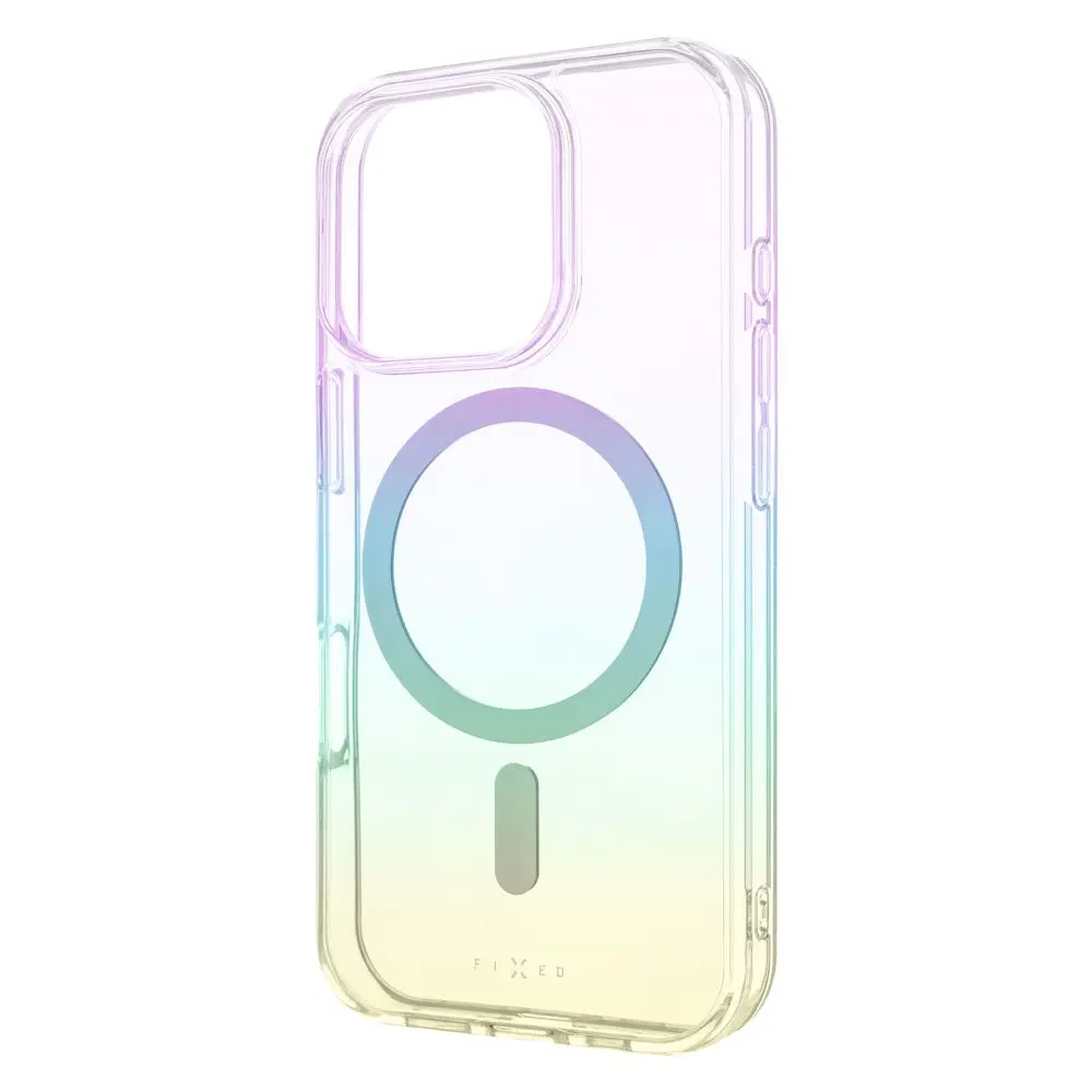 Zadní kryt FIXED MagRainbow s podporou MagSafe pro Apple iPhone 16 Pro, duhový