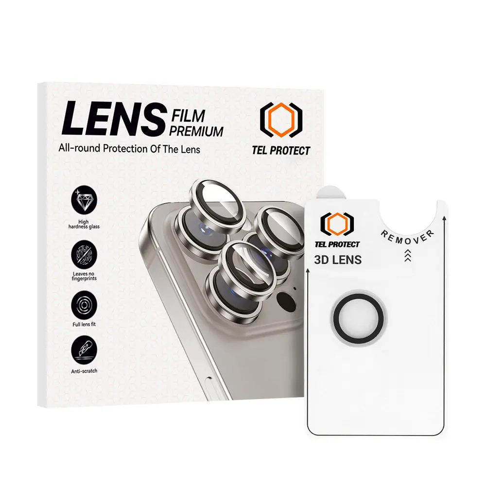 Tvrzené sklo Tel Protect 3D Lens na čočky fotoaparátu pro iPhone Air transparent