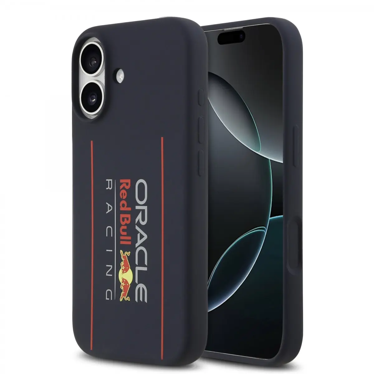 Zadní kryt Red Bull Silicone Vertical Logo MagSafe pro iPhone 17 Navy